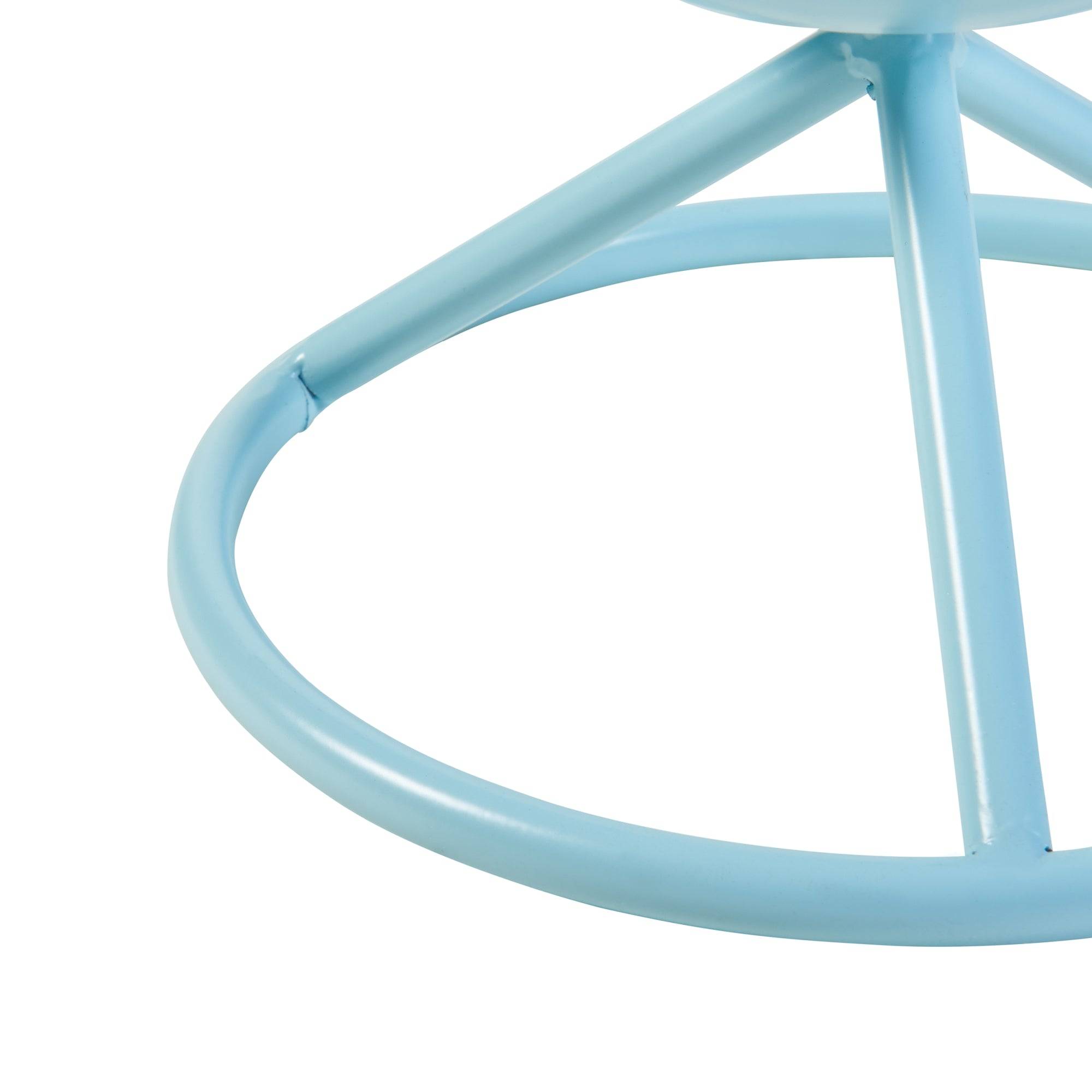 Porte-plantes style intemportel support 48 x 23 cm cache-pot bleu clair - Image 5