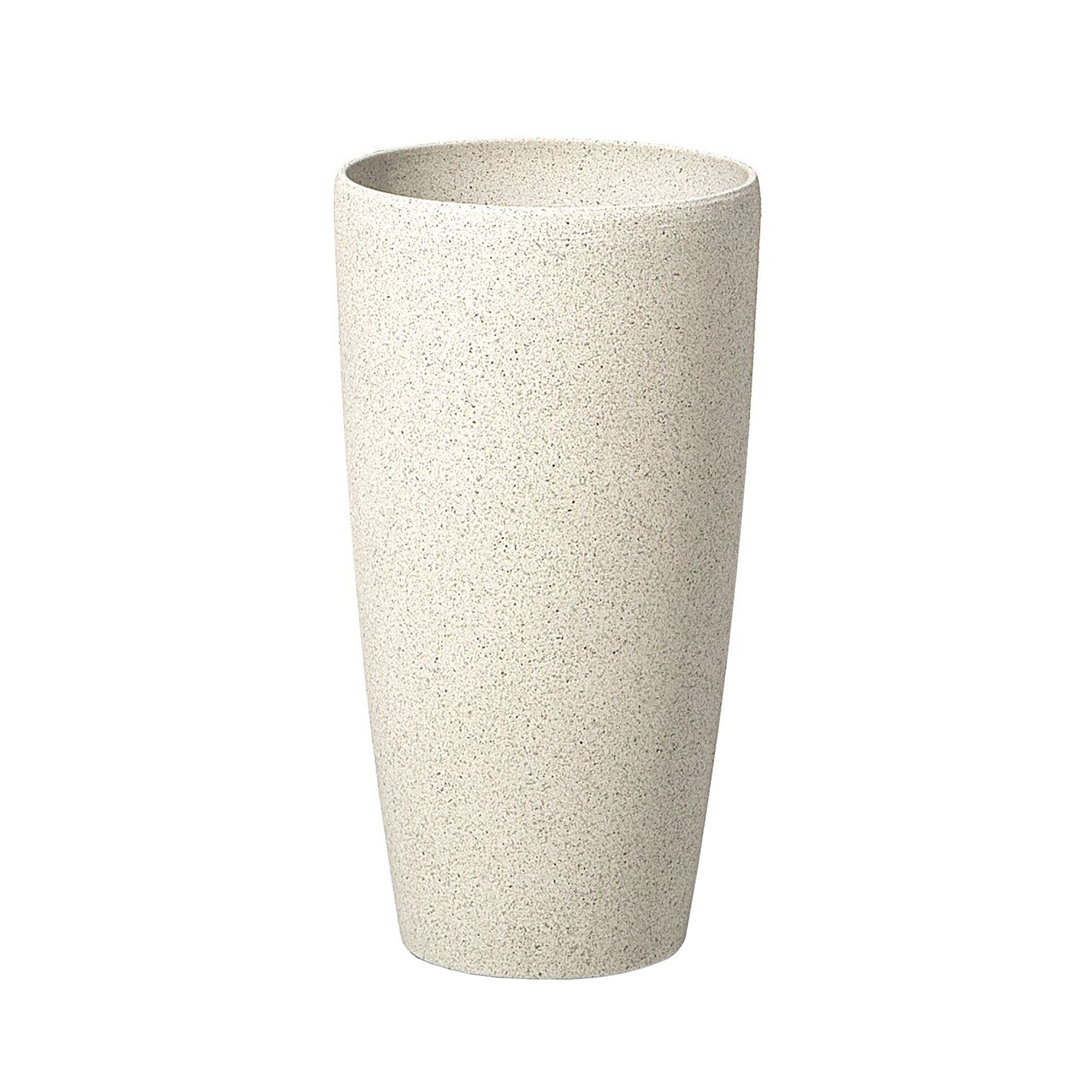 Beliani - Cache-pot d'extérieur Fibre d'argile Beige clair ABDERA - 23x23x42- Beliani - Image 4