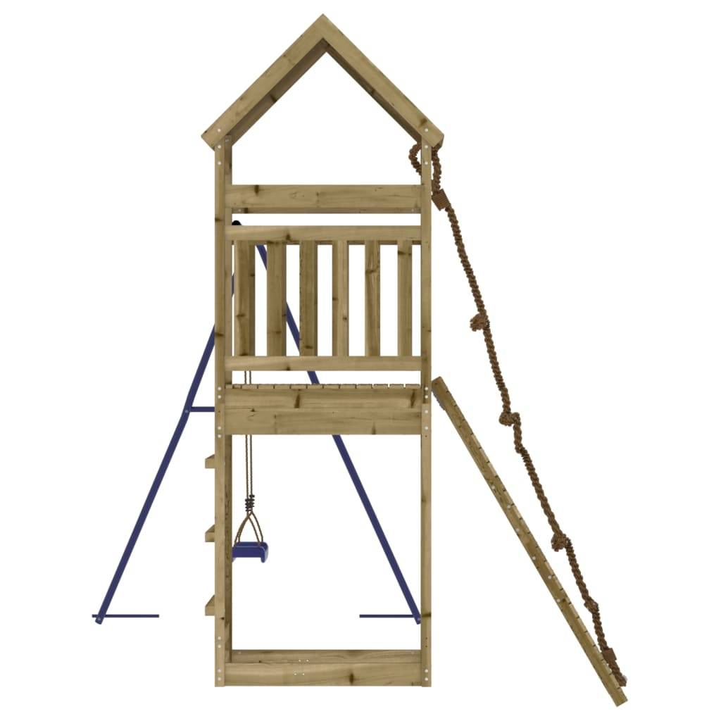Aire de jeux d'extérieur - Jeu Plein air enfant bois de pin imprégné-JU1619 - Image 7