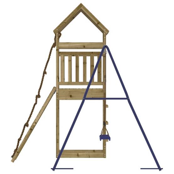 Aire de jeux d'extérieur - Jeu Plein air enfant bois de pin imprégné-JU1619 - Image 6