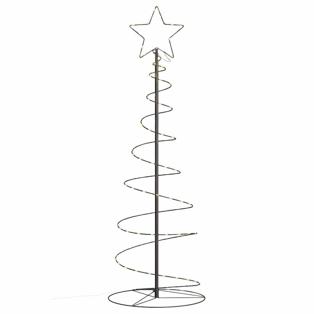 Sapin De Noël - Arbre de Noël lumineux conique 100 LED blanc chaud 150 cm - Image 7