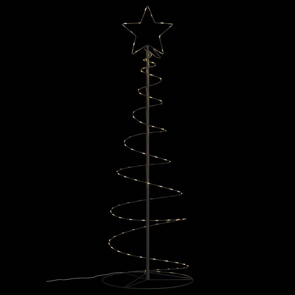 Sapin De Noël - Arbre de Noël lumineux conique 100 LED blanc chaud 150 cm - Image 6