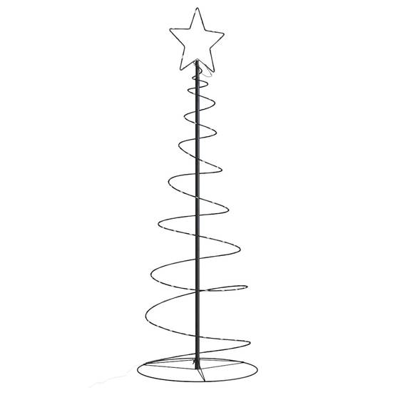 Sapin De Noël - Arbre de Noël lumineux conique 100 LED blanc chaud 150 cm - Image 1