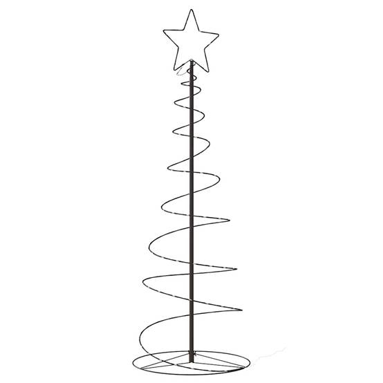 Sapin De Noël - Arbre de Noël lumineux conique 100 LED blanc chaud 150 cm - Image 5