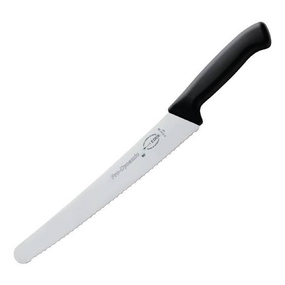 Couteau Tout Usage Professionnel Denté Noir 250 mm - Dick Pro-Dynamic