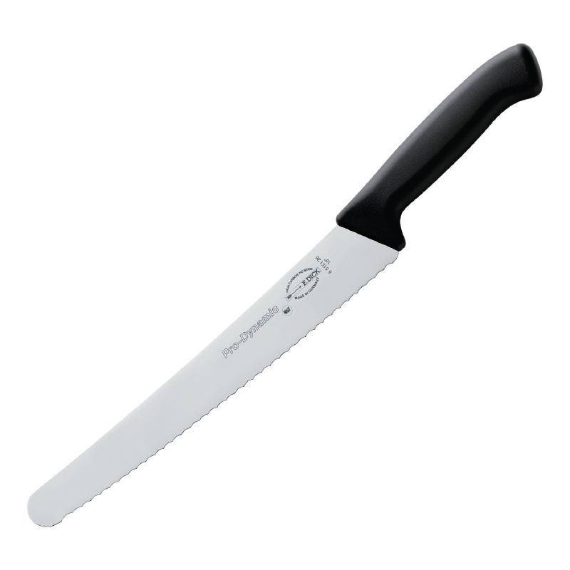 Couteau Tout Usage Professionnel Denté Noir 250 mm - Dick Pro-Dynamic