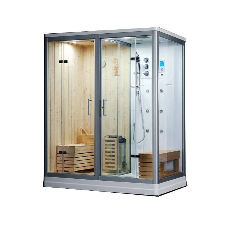 Sauna Douche Hammam Boreal® SH180-G Blanc gauche - Image 2
