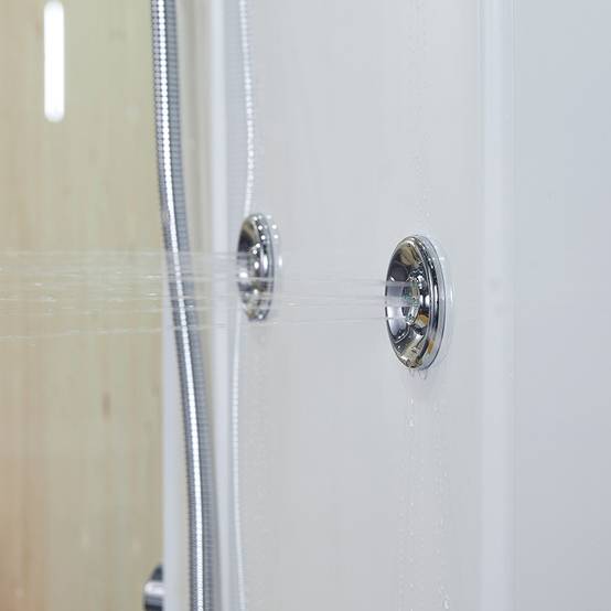 Sauna Douche Hammam Boreal® SH180-G Blanc gauche - Image 7