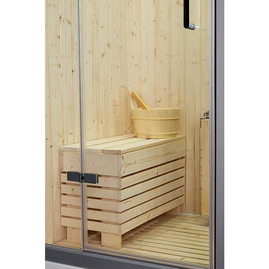 Sauna Douche Hammam Boreal® SH180-G Blanc gauche - Image 4