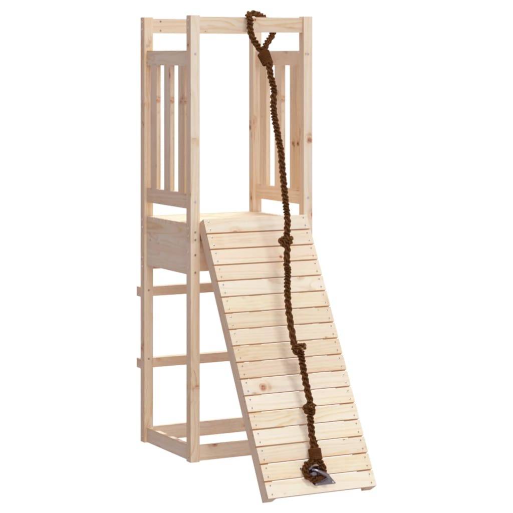 Helloshop26 - Maisonnette de jeu avec mur d'escalade 53 x 114 x 169 cm bois massif de pin - Image 1