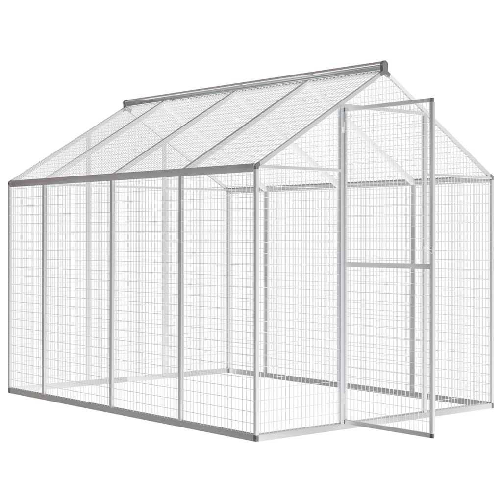 Grande volière extérieure en aluminium pour oiseaux et perroquets 178x242x192cm – ComfortXL Outdoor Living - Image 3