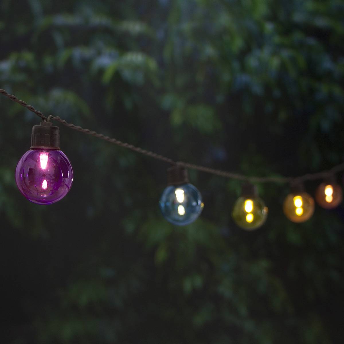 Guirlande lumineuse solaire 40 ampoules de couleurs - Cémonjardin - Image 2