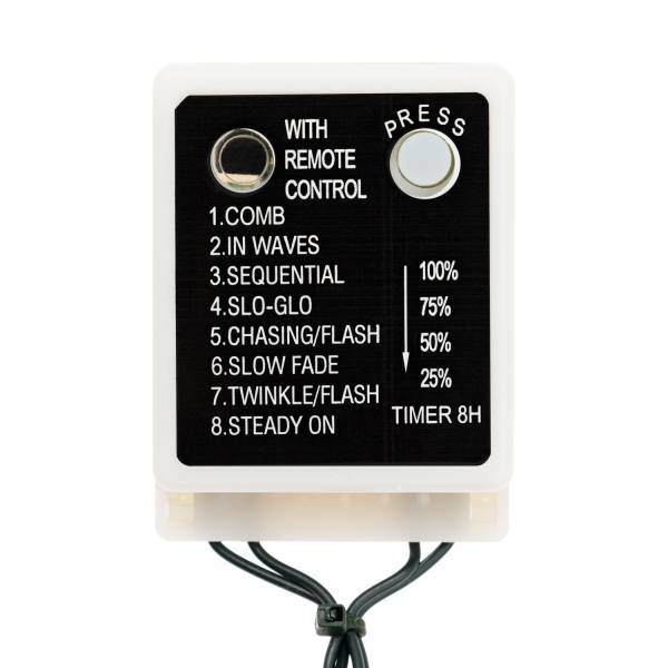 Lotti - Guirlande extérieure 50m 500 LED Diamant multicolore 8 jeux dimmable télécommande câble vert Lotti - Image 5