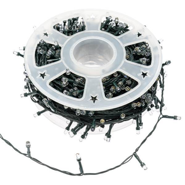 Lotti - Guirlande extérieure 50m 500 LED Diamant multicolore 8 jeux dimmable télécommande câble vert Lotti - Image 8