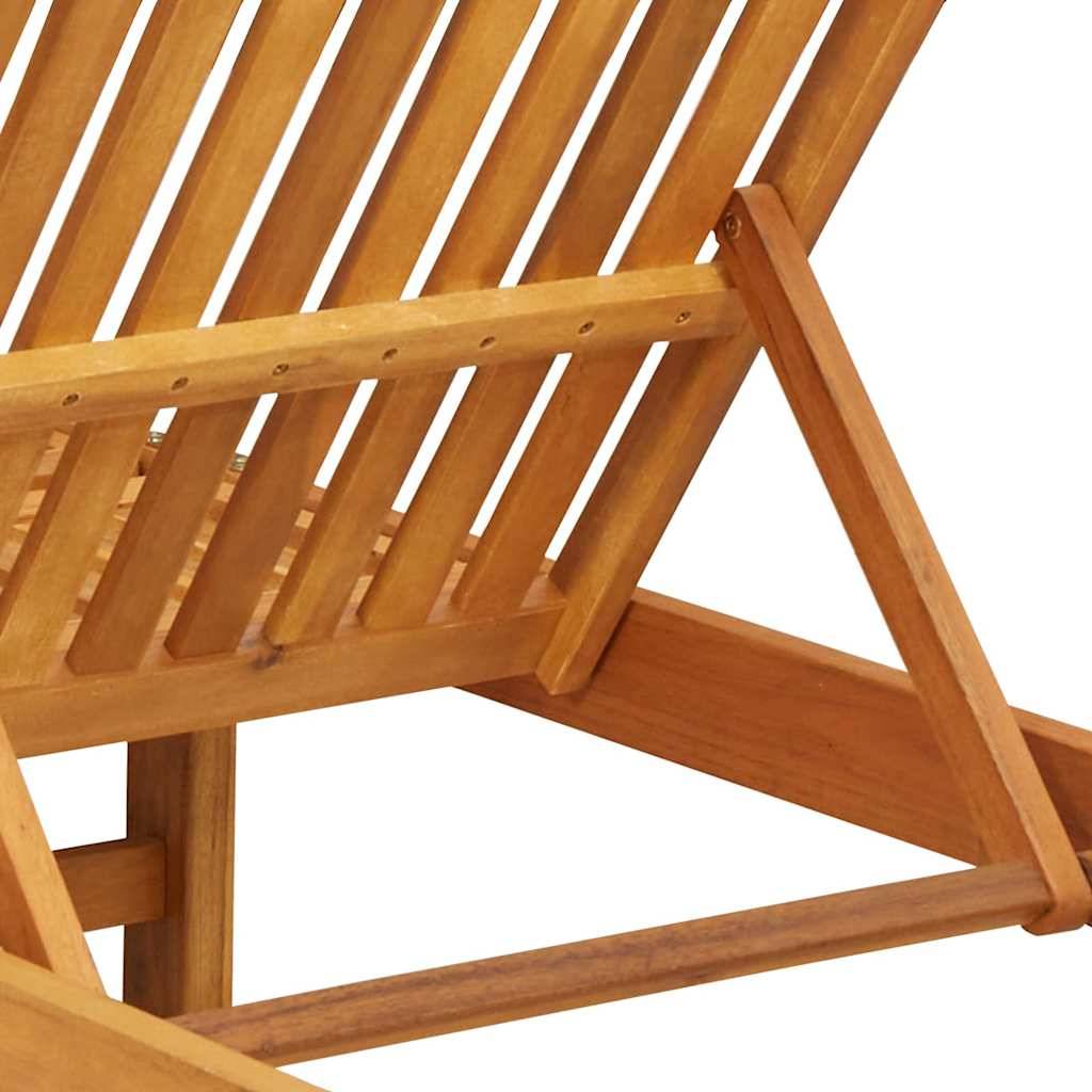 PANGIVO - Transat bois d'acacias massif marron 199 x 63 x 85 cm, Poids :22kg - PANGIVO - Image 7