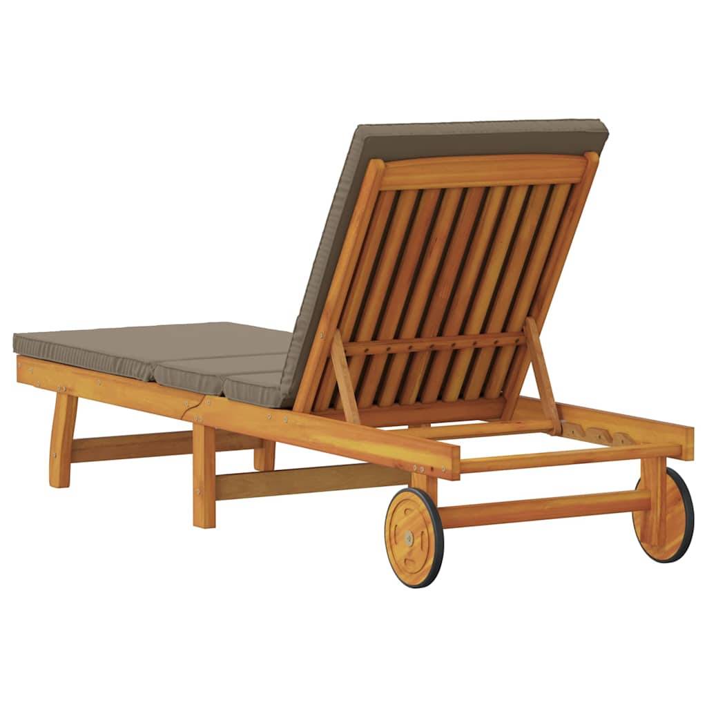 PANGIVO - Transat bois d'acacias massif marron 199 x 63 x 85 cm, Poids :22kg - PANGIVO - Image 6