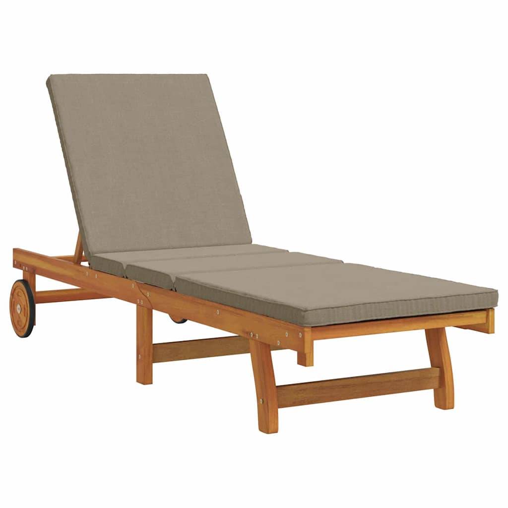 PANGIVO - Transat bois d'acacias massif marron 199 x 63 x 85 cm, Poids :22kg - PANGIVO - Image 2