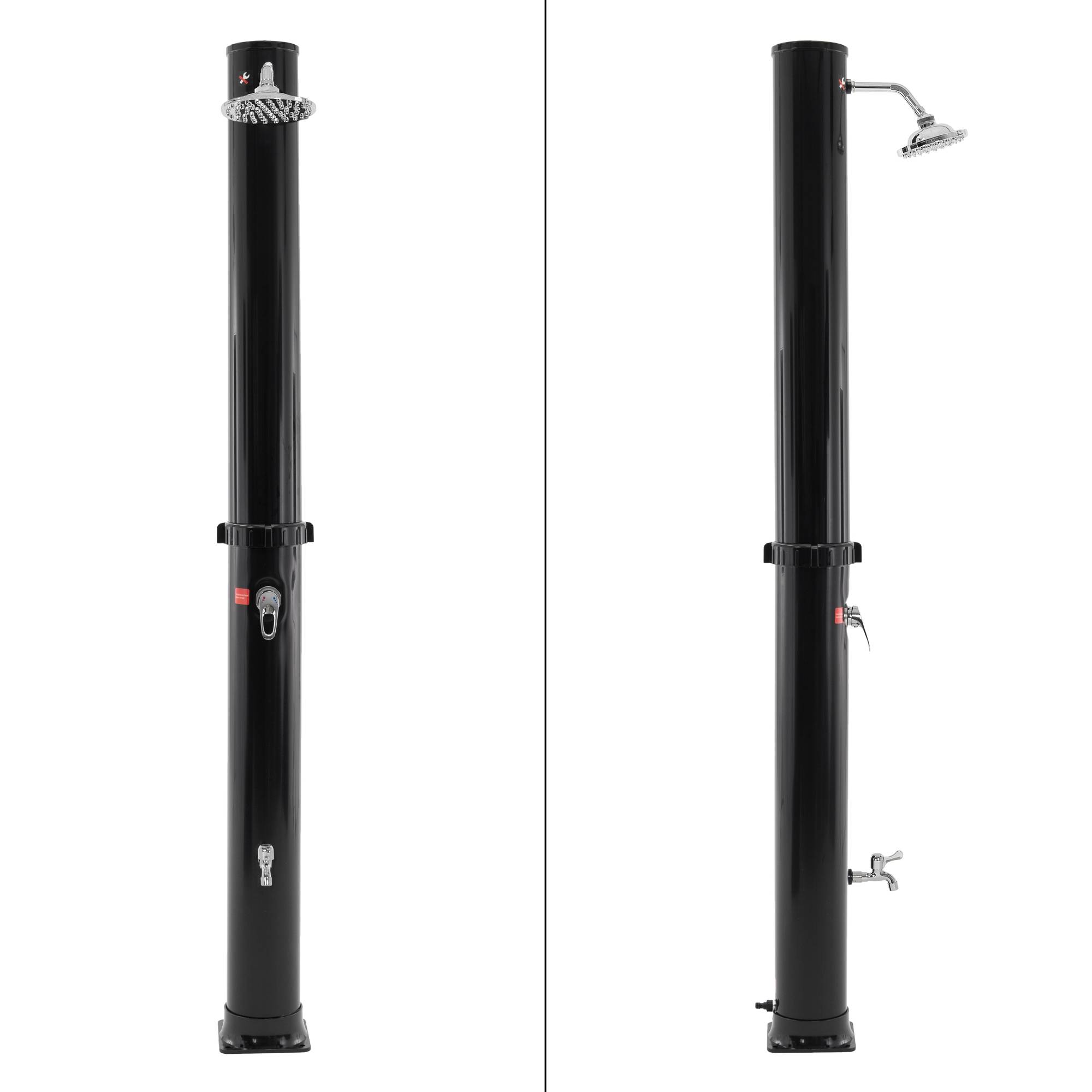 Ecd-Germany - Douche solaire 35 litres avec pomme de douche effet pluie raccord d'eau 207 cm - Image 2