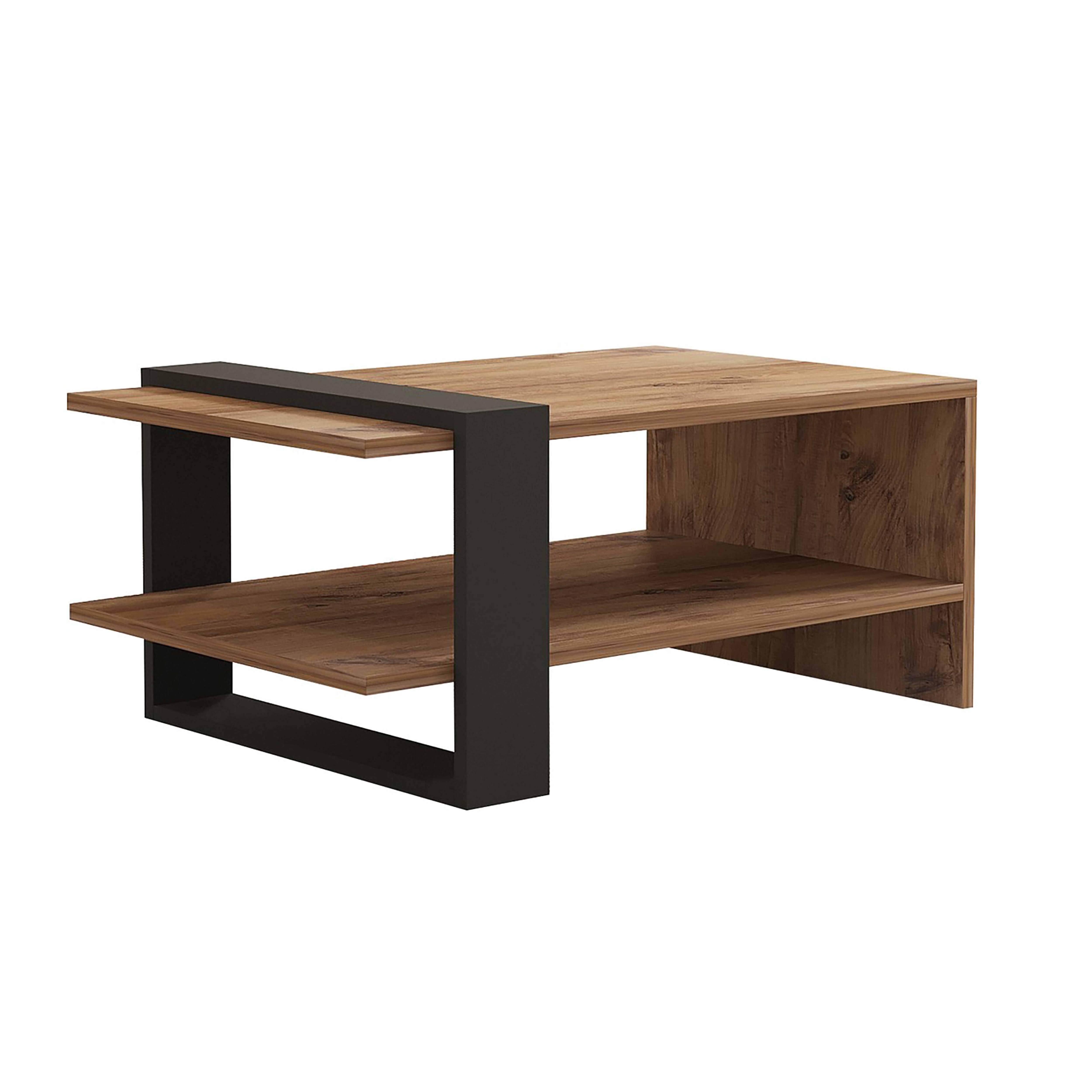 Oviala - Table basse rectangulaire effet bois - Oviala - Image 1