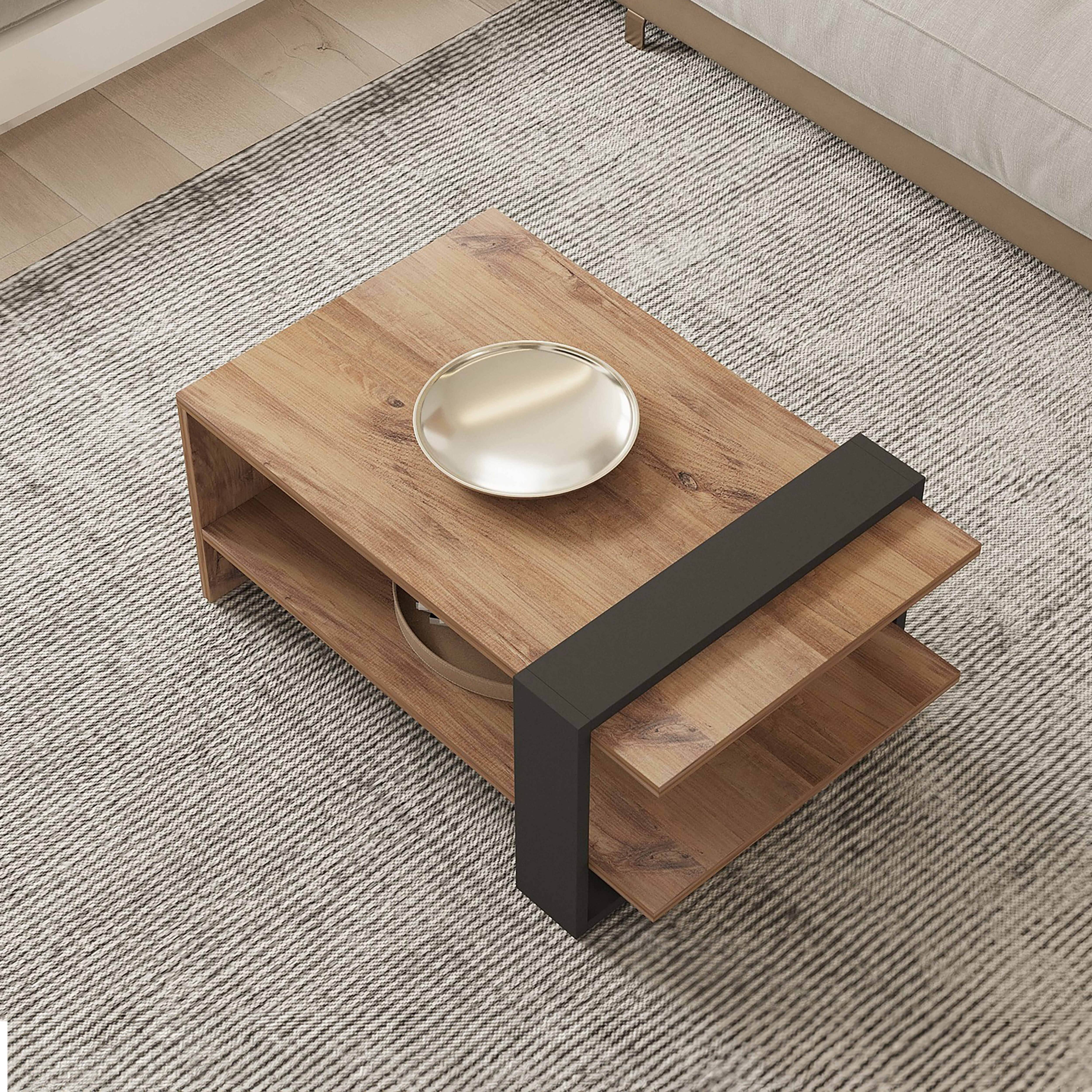 Oviala - Table basse rectangulaire effet bois - Oviala - Image 5