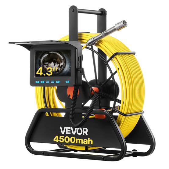Vevor - VEVOR Caméra Inspection Canalisation Endoscopique 20 m Écran 11 cm IP68 6 LED - Image 1