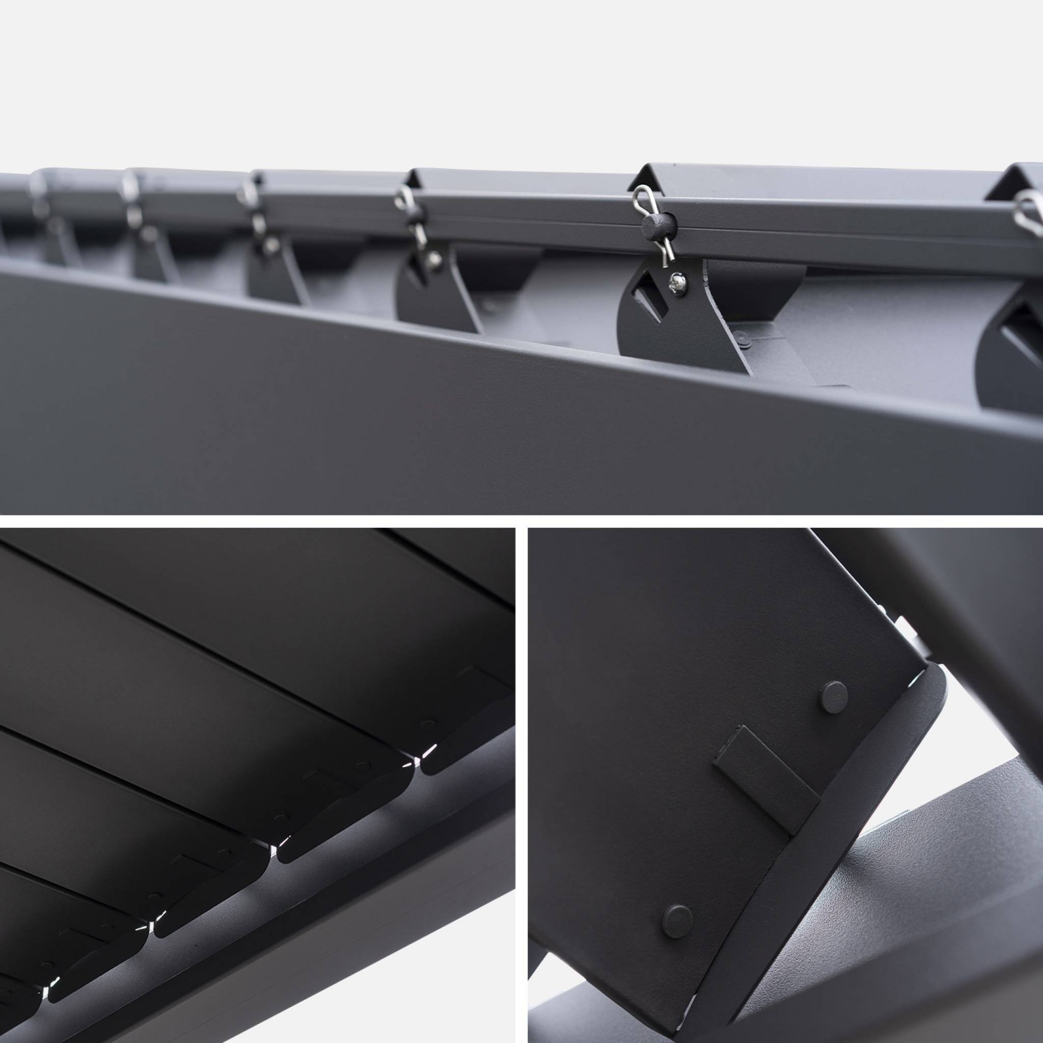 sweeek - Pergola Bioclimatique gris anthracite – Triomphe – 3x4m. aluminium. à lames orientables  | sweeek - Image 6