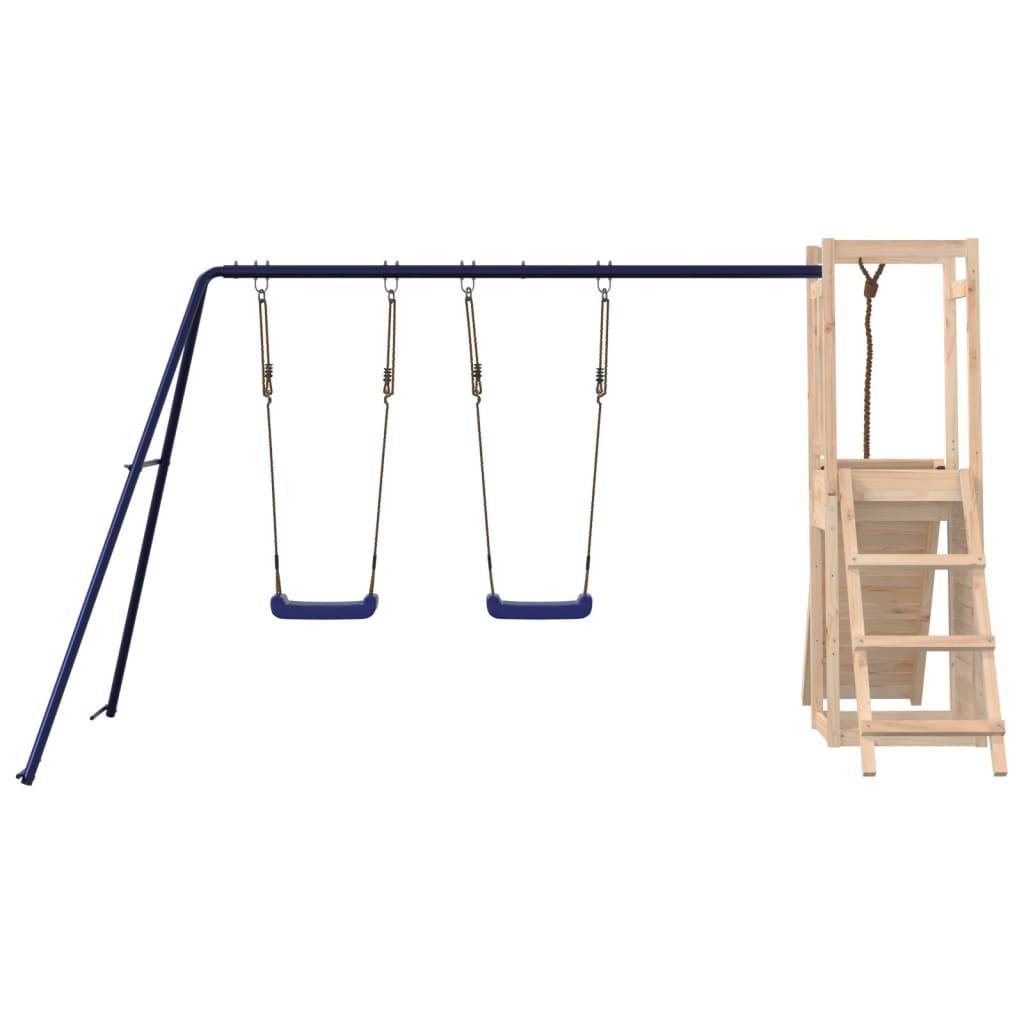 Helloshop26 - Aire de jeux d'extérieur balançoires portiques robuste jeux jardin 308 x 184 x 169 cm bois de pin massif - Image 5