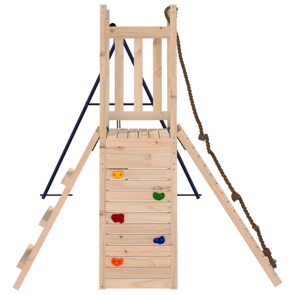Helloshop26 - Aire de jeux d'extérieur balançoires portiques robuste jeux jardin 308 x 184 x 169 cm bois de pin massif - Image 3