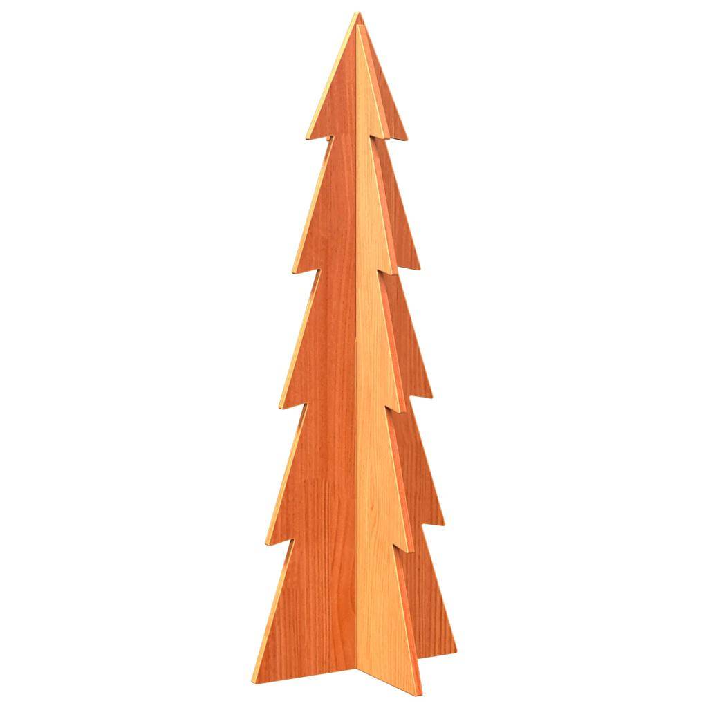 Maison Chic - Sapin de Noël | Arbre de Noël en bois pour décoration 112 cm bois de pin massif Maison Chic - Image 1