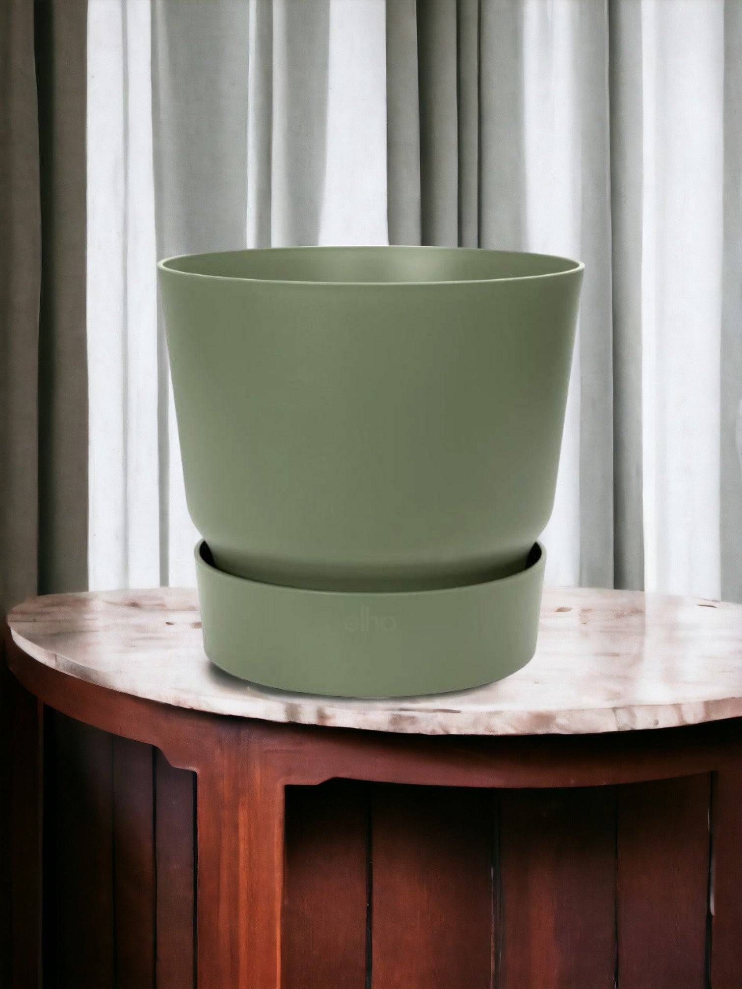 Cache-Pot Elho Greenville Vert - D39 x H37- La Green Touch - Image 1