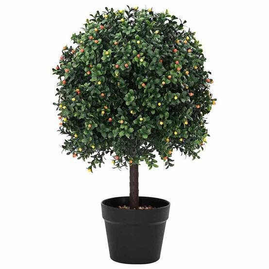 Boule de buis plastique vert 35 x 35 x 50 cm - PANGIVO - Image 1