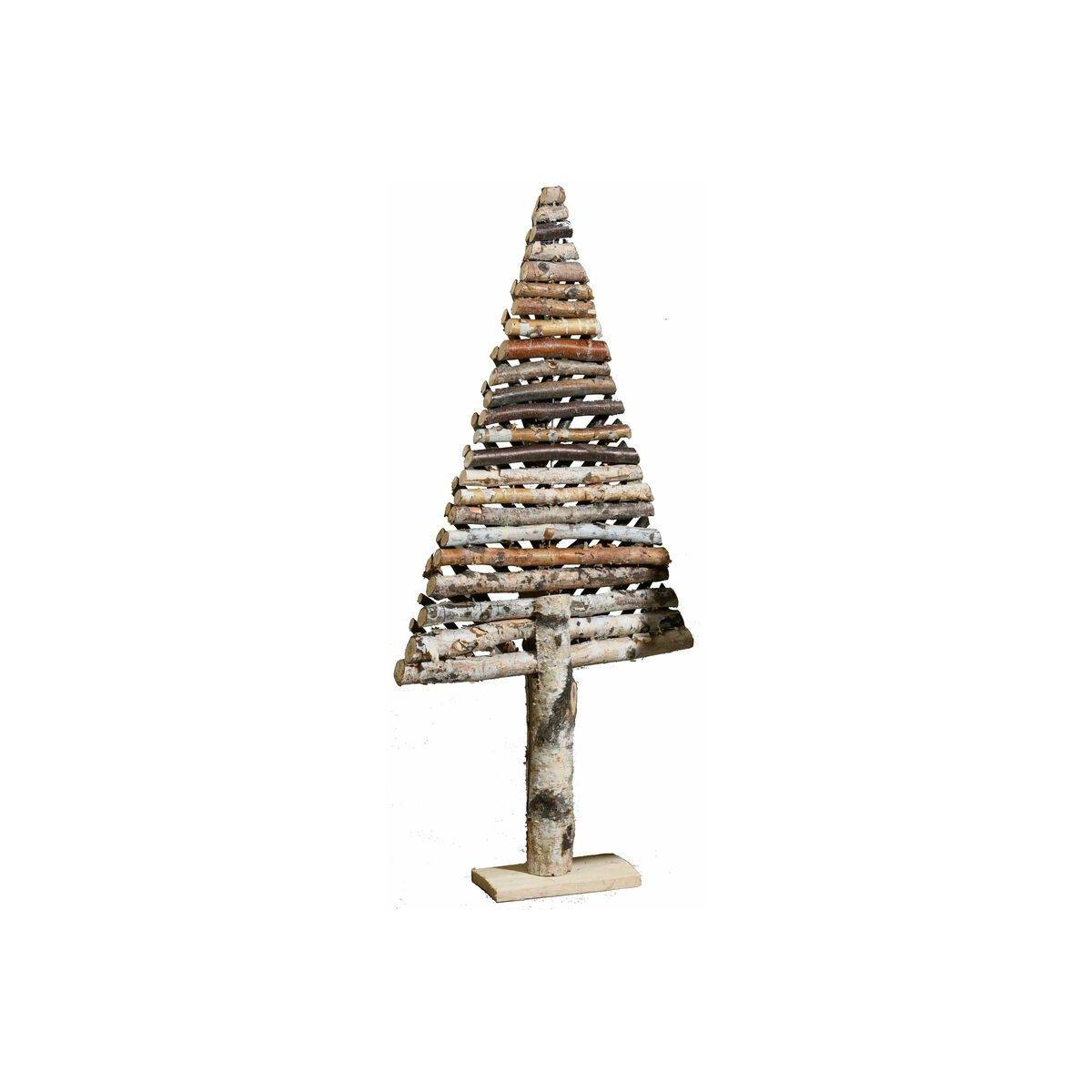 Aubry Gaspard - Sapin décoratif en bouleau motif chevron Moyen modèle - Image 1
