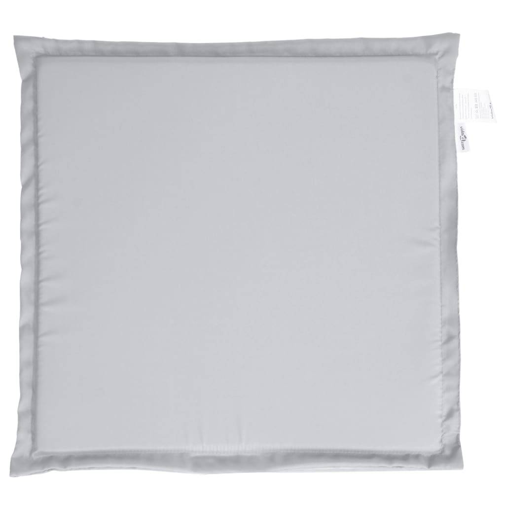 Coussins de siège de jardin polyester gris clair 45 x 45 x 2 cm - PANGIVO - Image 6
