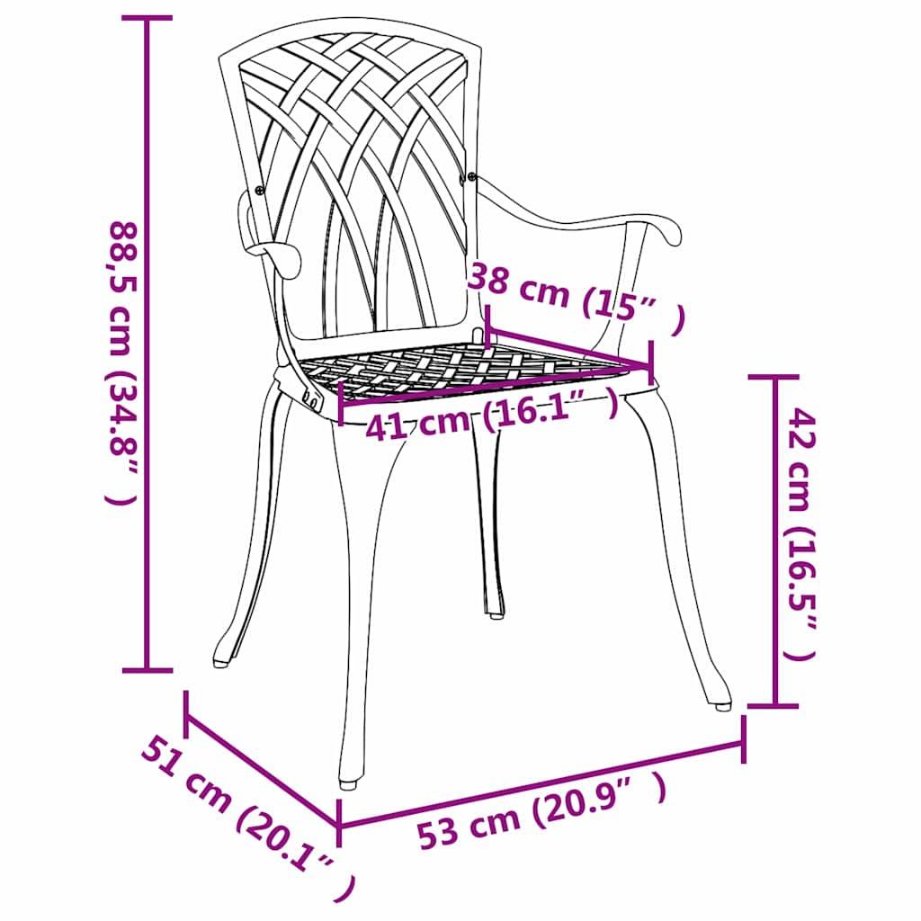 Chaise bois composite 1 places aluminium bronze - Prolenta premium p3116.0 - Image 10