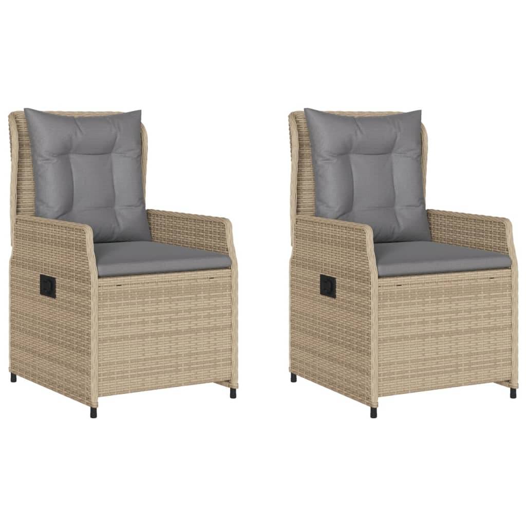 Prolenta Premium - Chaises de jardin rotin beige  55 x 60 x 93 cm  - Prolenta premium p3137.1 - Image 1