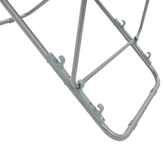 ComfortXL - Lot de 2 Chaises de Plage Pliantes en Acier Tissu Oxford Inclinables pour Jardin et Camping Noir – ComfortXL Outdoor Living - Image 9