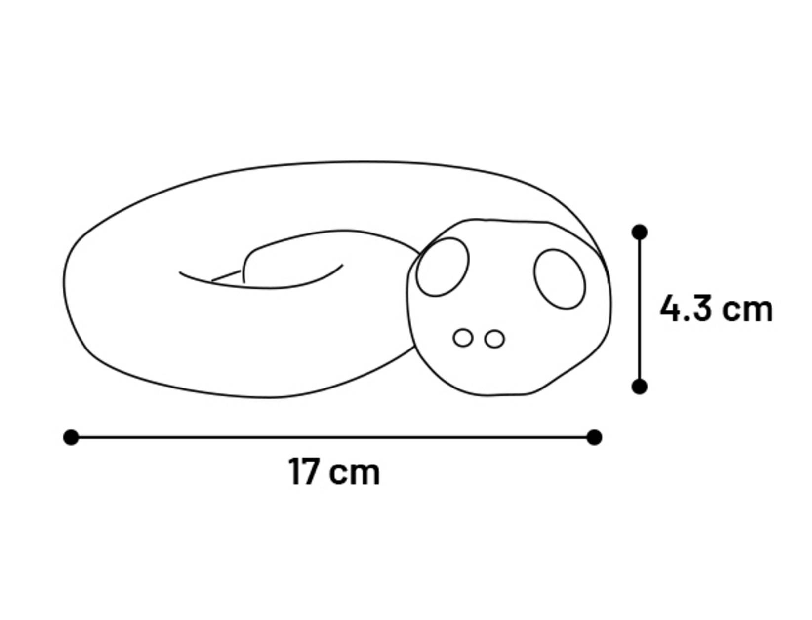 Eden - Jeu de fouille pour chien a remplir 17 cm Serpent Sneaky rouge et noir - Image 3
