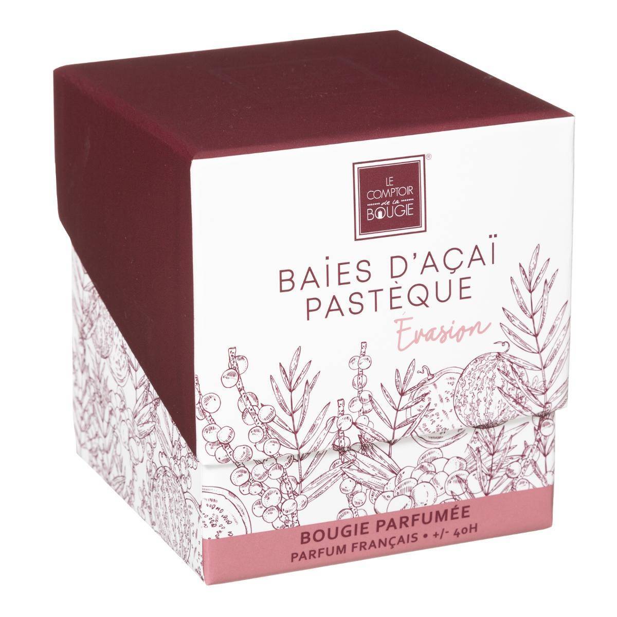 Atmosphera - Bougie parfumée Maël 190g pot verre baies d'acai et pastèque - Atmosphera Créateur d'intérieur - Image 2