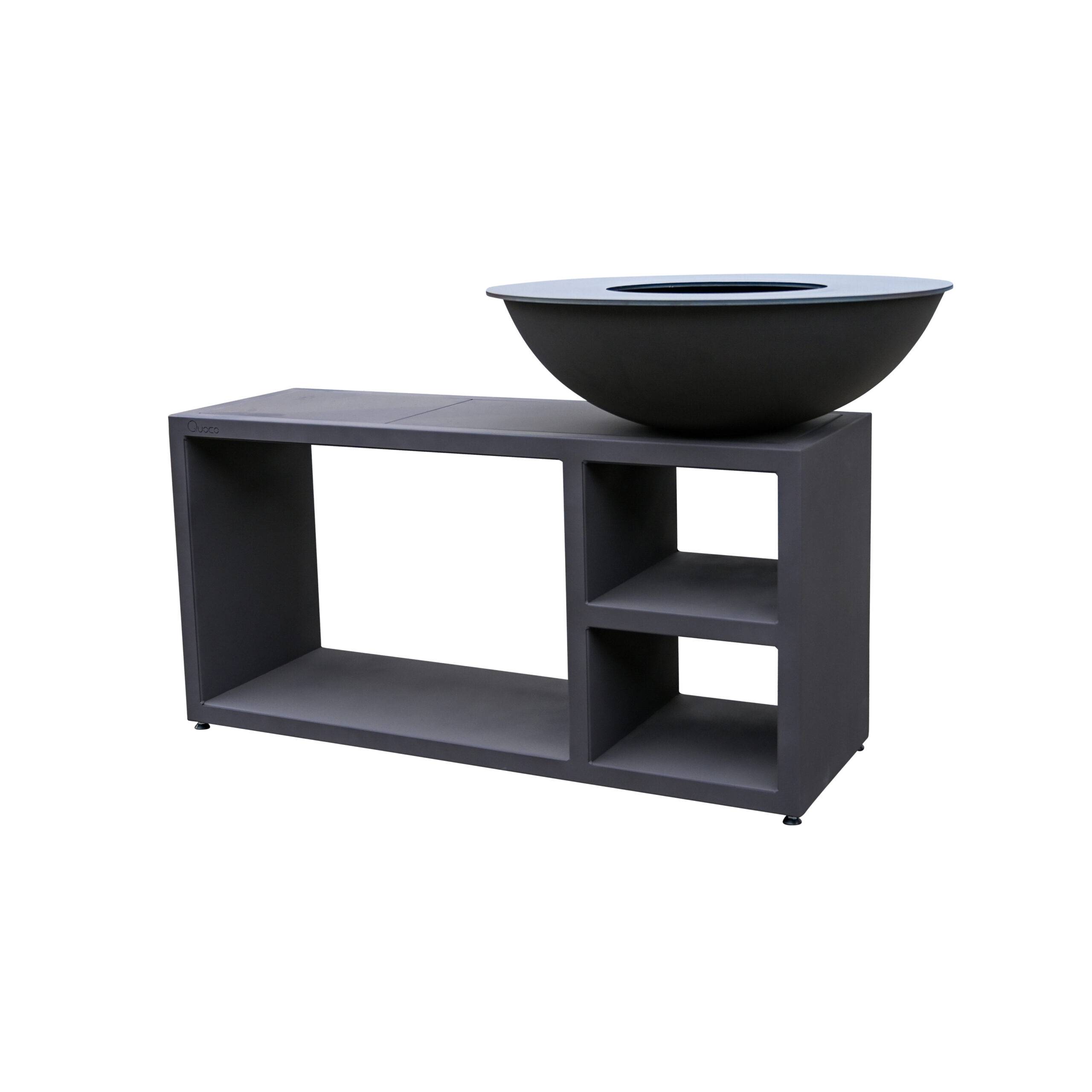 Brasero Piatto Tavolo Large Noir diam94 + Grille + Spatule + Housse - Image 3
