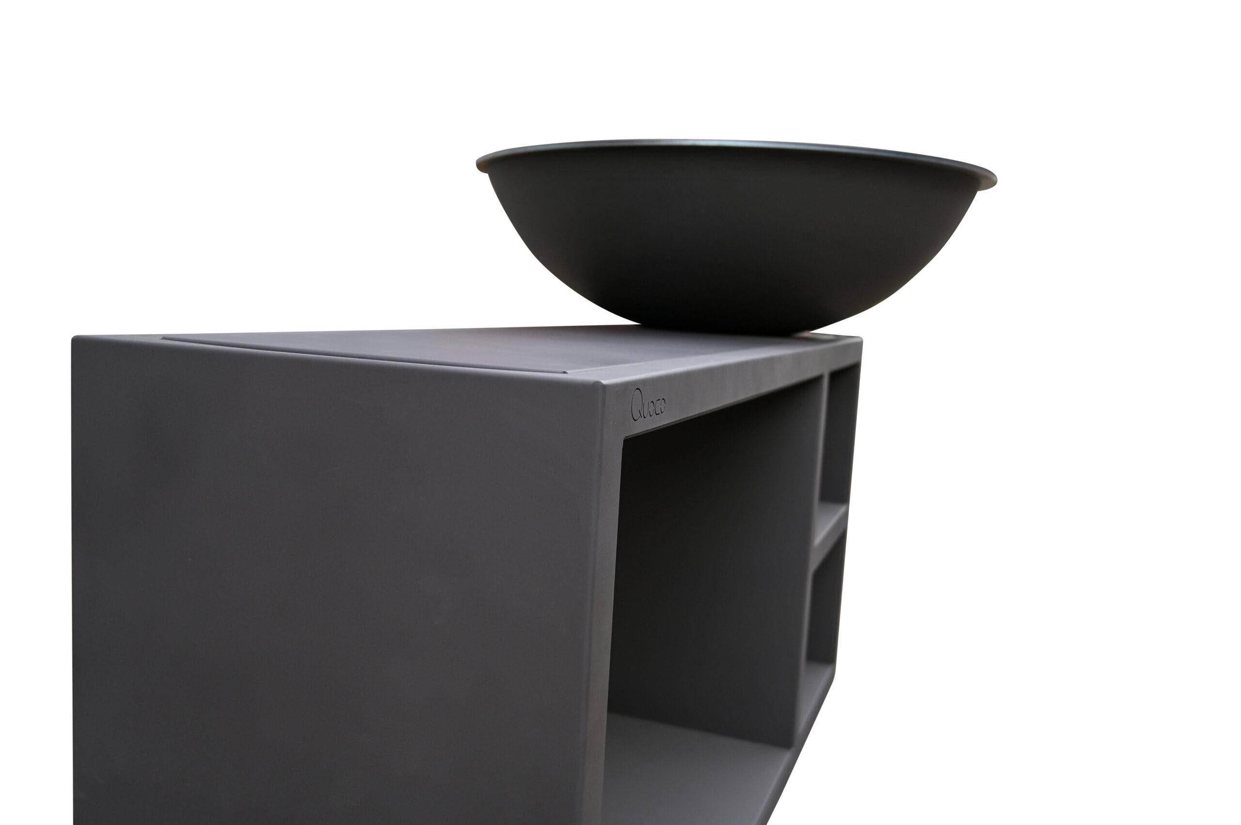 Brasero Piatto Tavolo Large Noir diam94 + Grille + Spatule + Housse - Image 4