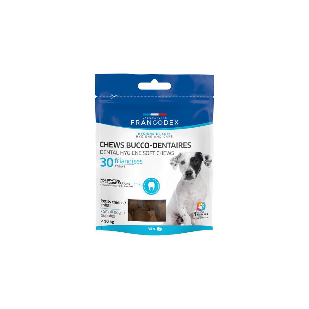 Francodex - Francodex - CHEWS bucco-dentaires 30 Friandises pour chiot et petit chien - Image 1