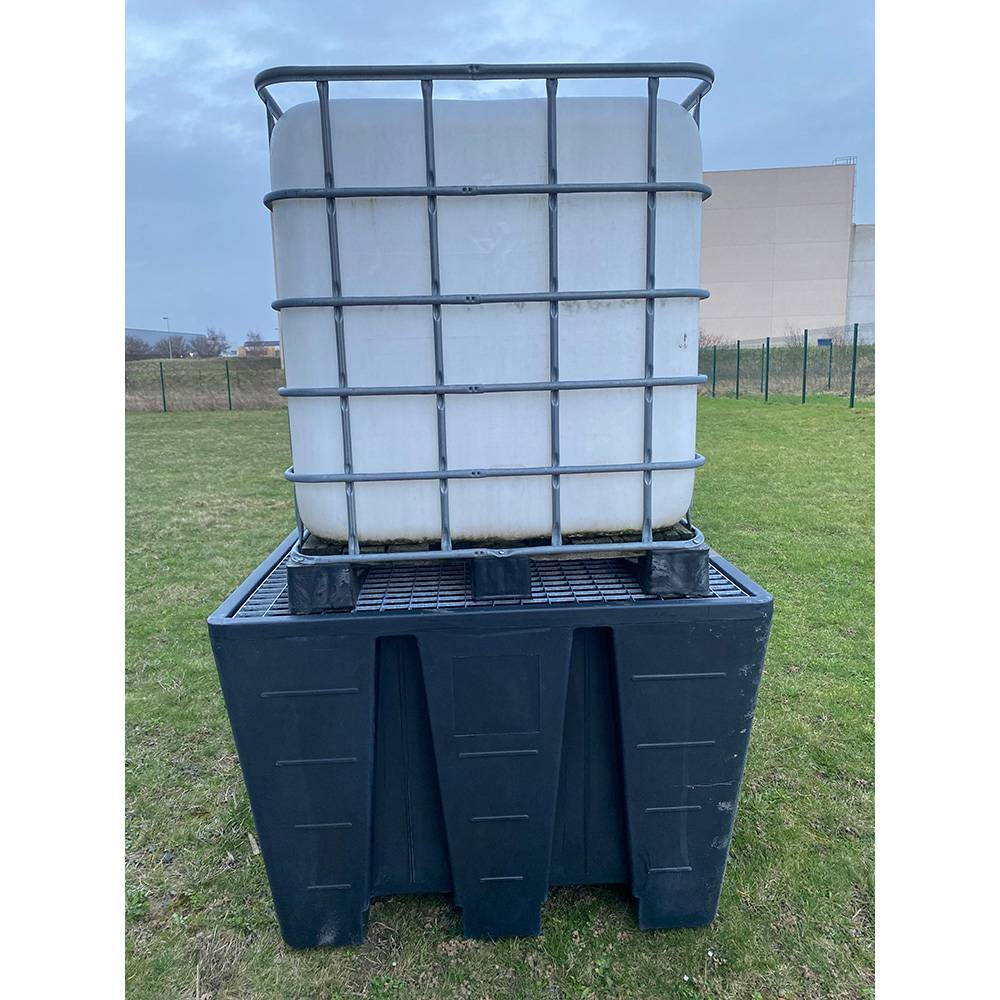 Cuve de stockage 1000l ibc reconstruit grillage translucide poche neuve - Image 2
