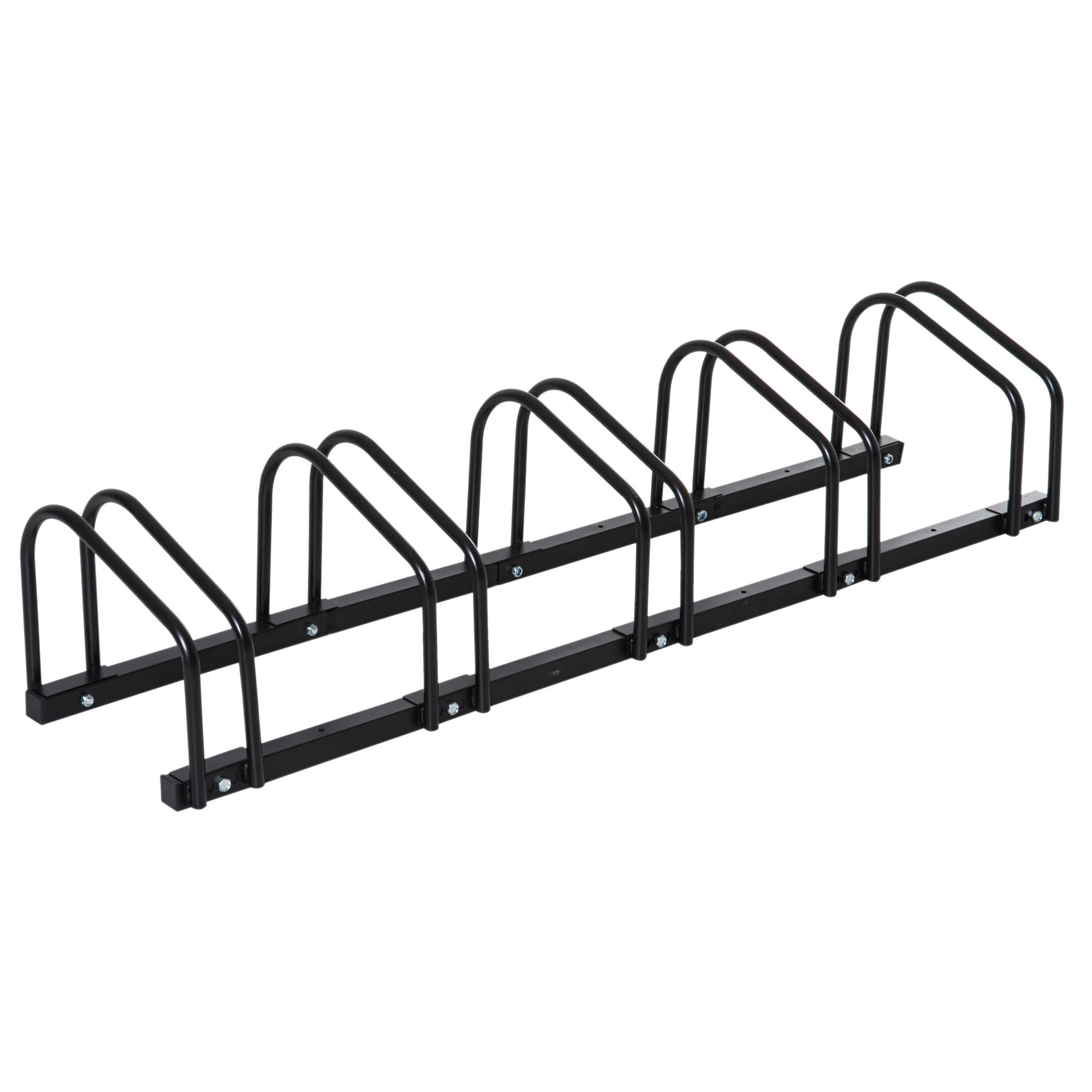 Support pour 5 vélos, pneus jusqu’à 65 mm, acier noir 145 cm, rangement mural ou au sol pour garage - Image 2