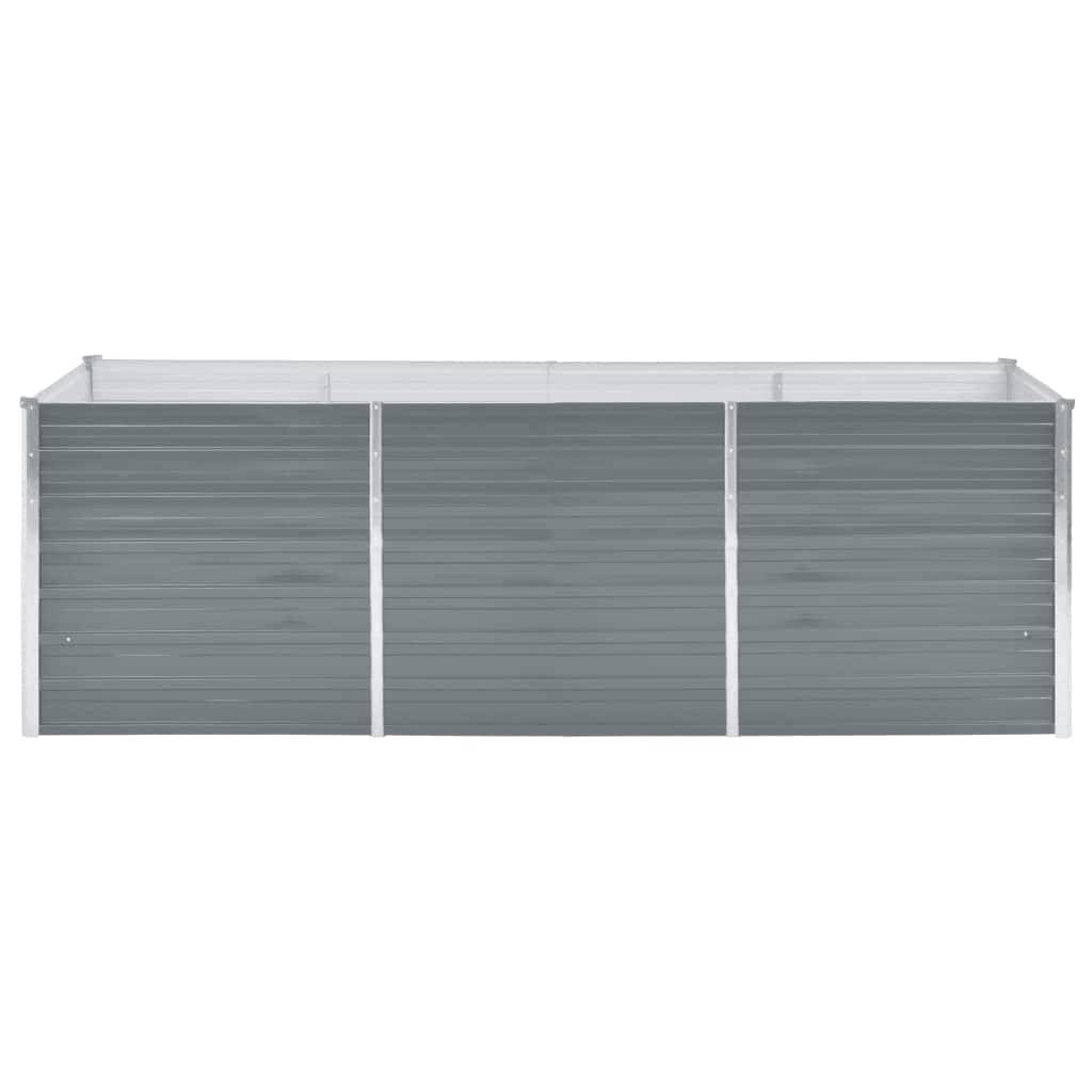 ComfortXL - Carré potager surélevé Acier galvanisé jardin terrasse Gris 240x80x77cm – ComfortXL Outdoor Living - Image 3