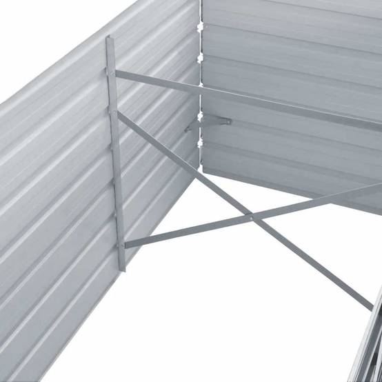 ComfortXL - Carré potager surélevé Acier galvanisé jardin terrasse Gris 240x80x77cm – ComfortXL Outdoor Living - Image 5