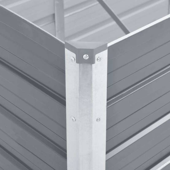 ComfortXL - Carré potager surélevé Acier galvanisé jardin terrasse Gris 240x80x77cm – ComfortXL Outdoor Living - Image 6