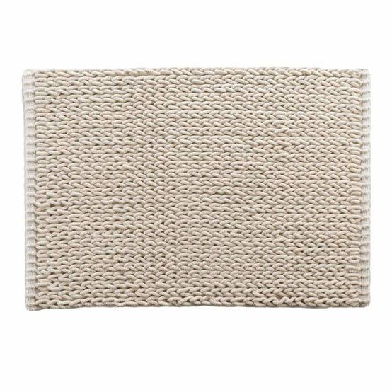 Tapis de Bain Relief "Isalis" 50x80cm Beige - Image 1