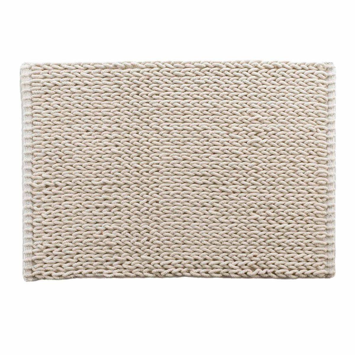 Tapis de Bain Relief "Isalis" 50x80cm Beige - Image 1