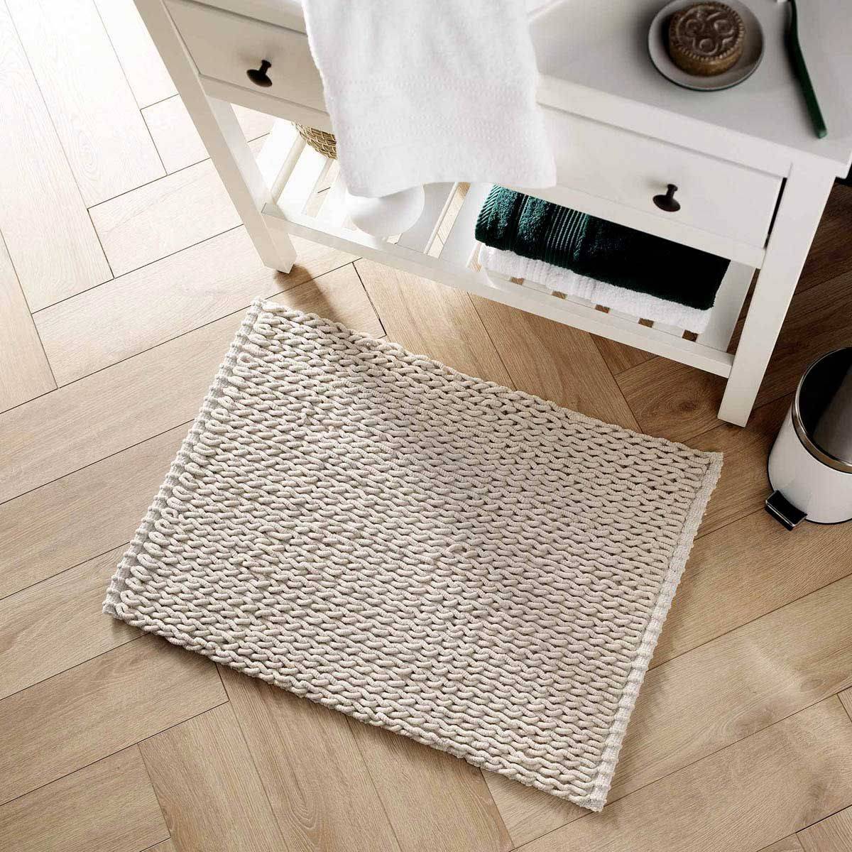 Tapis de Bain Relief "Isalis" 50x80cm Beige - Image 3