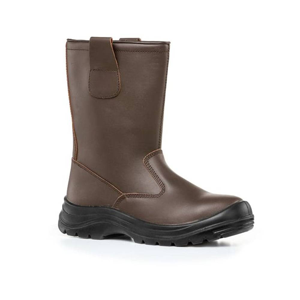 Botte de sécurité en cuir non fourrée Coverguard Pyroxite S3 SRC Marron 46 - Image 1